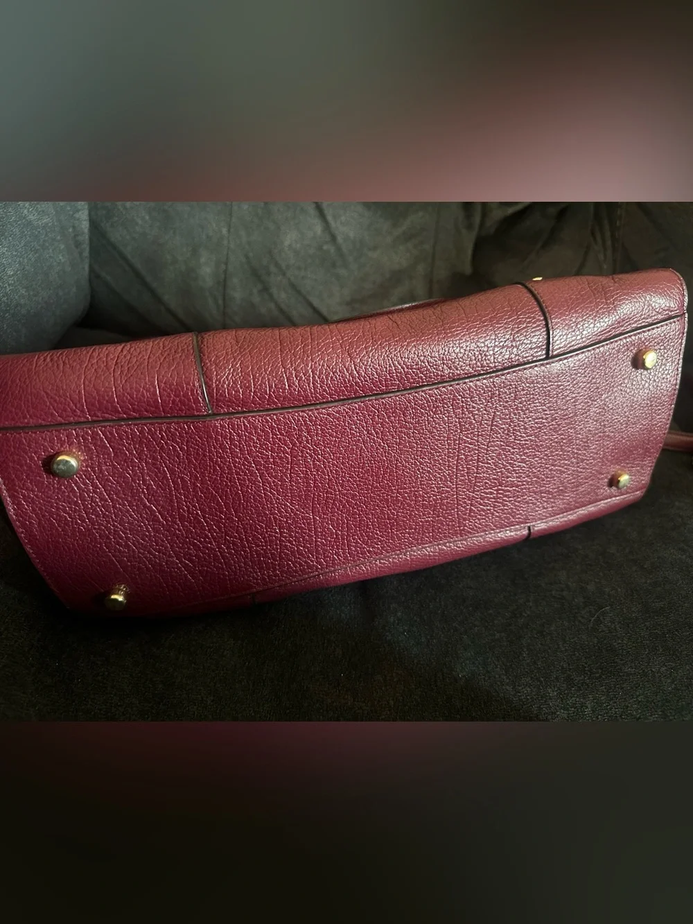 COACH F37167 MERCER ML SATCHEL X-BODY GRAIN LEATHER bordeaux Authentic